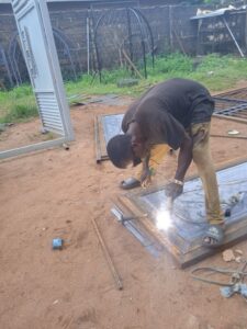 Nairobi metal workshop welding process